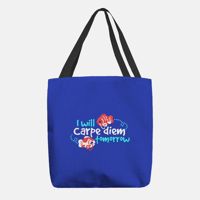 Koi Carpe Diem-None-Basic Tote-Bag-NemiMakeit