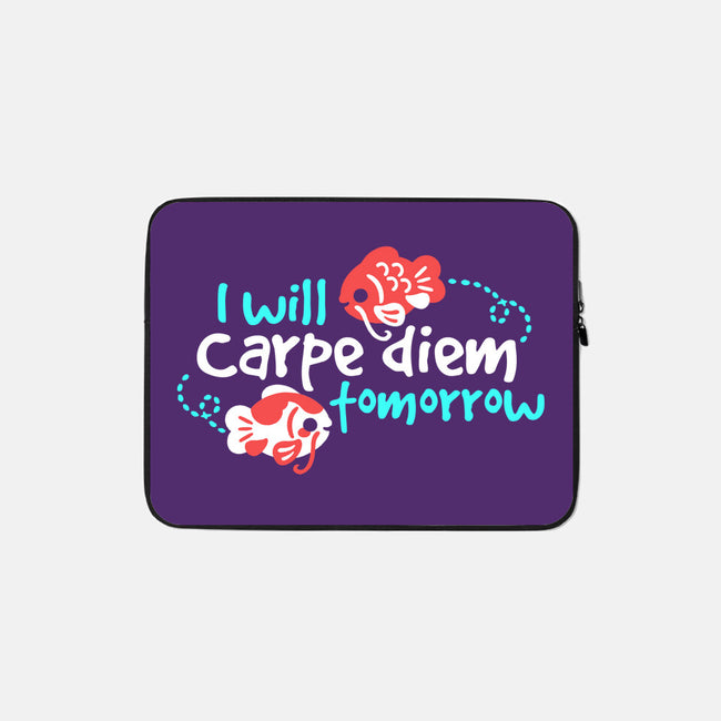 Koi Carpe Diem-None-Zippered-Laptop Sleeve-NemiMakeit