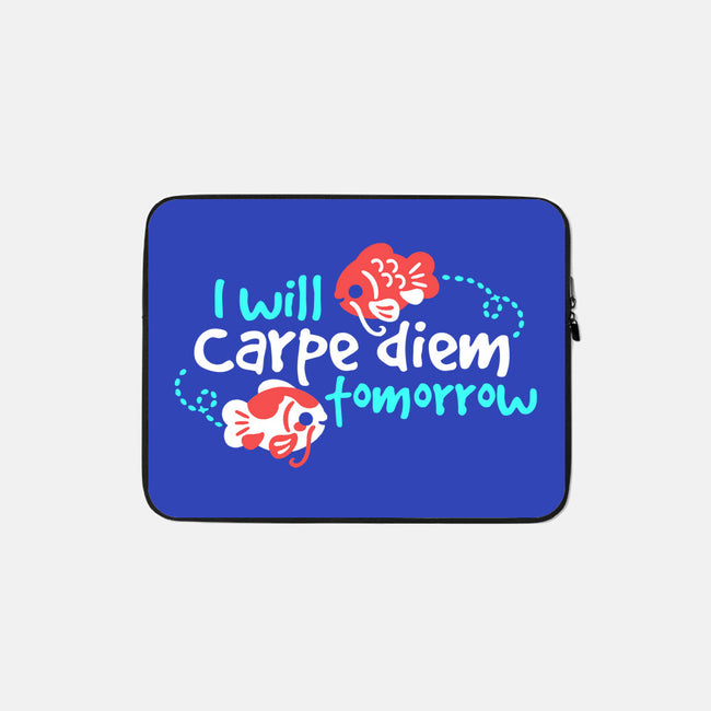 Koi Carpe Diem-None-Zippered-Laptop Sleeve-NemiMakeit