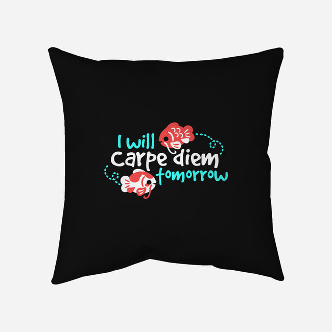 Koi Carpe Diem-None-Non-Removable Cover w Insert-Throw Pillow-NemiMakeit