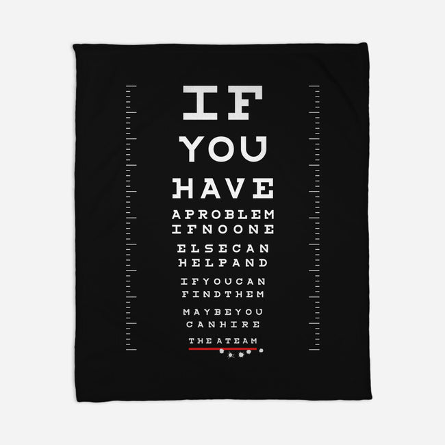 A Team Eye Chart-None-Fleece-Blanket-rocketman_art