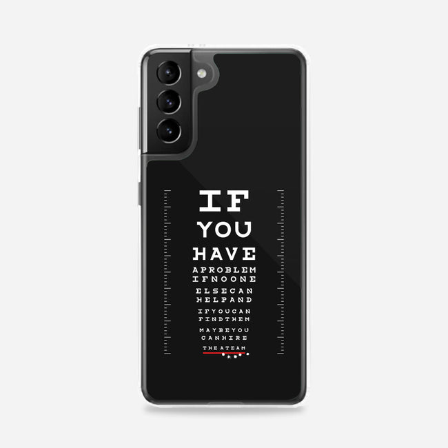 A Team Eye Chart-Samsung-Snap-Phone Case-rocketman_art