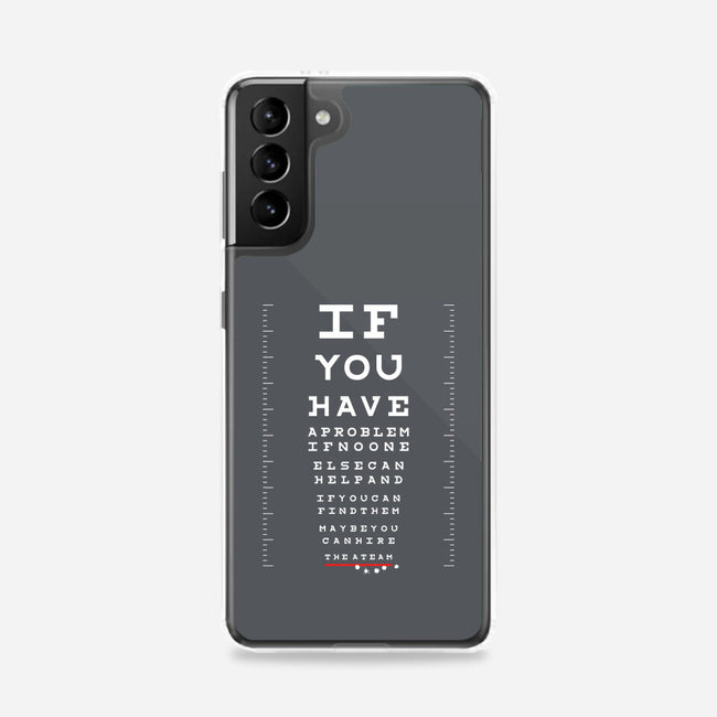 A Team Eye Chart-Samsung-Snap-Phone Case-rocketman_art