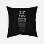 A Team Eye Chart-None-Non-Removable Cover w Insert-Throw Pillow-rocketman_art