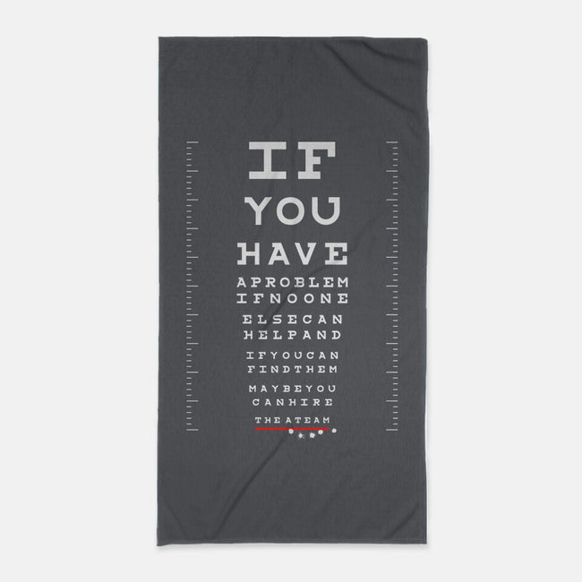 A Team Eye Chart-None-Beach-Towel-rocketman_art