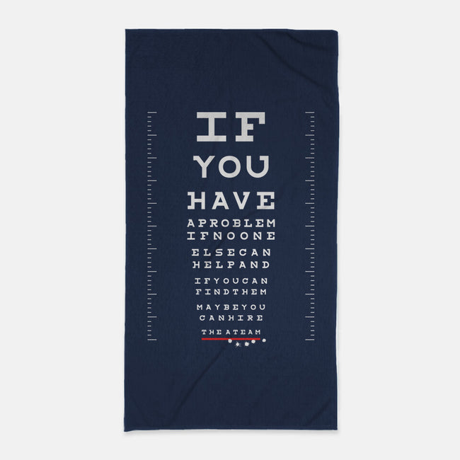 A Team Eye Chart-None-Beach-Towel-rocketman_art