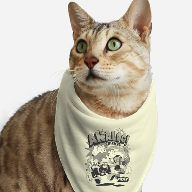 Analog Friends-Cat-Bandana-Pet Collar-ilustrata