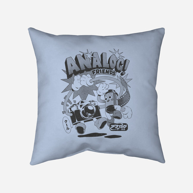 Analog Friends-None-Non-Removable Cover w Insert-Throw Pillow-ilustrata