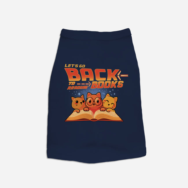 Back To Reading Books-Cat-Basic-Pet Tank-erion_designs