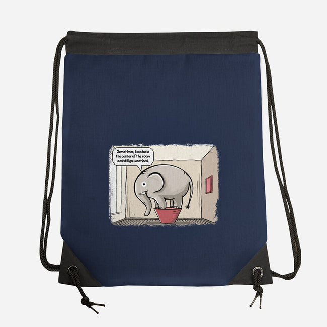 Elephant In The Room-None-Drawstring-Bag-erion_designs