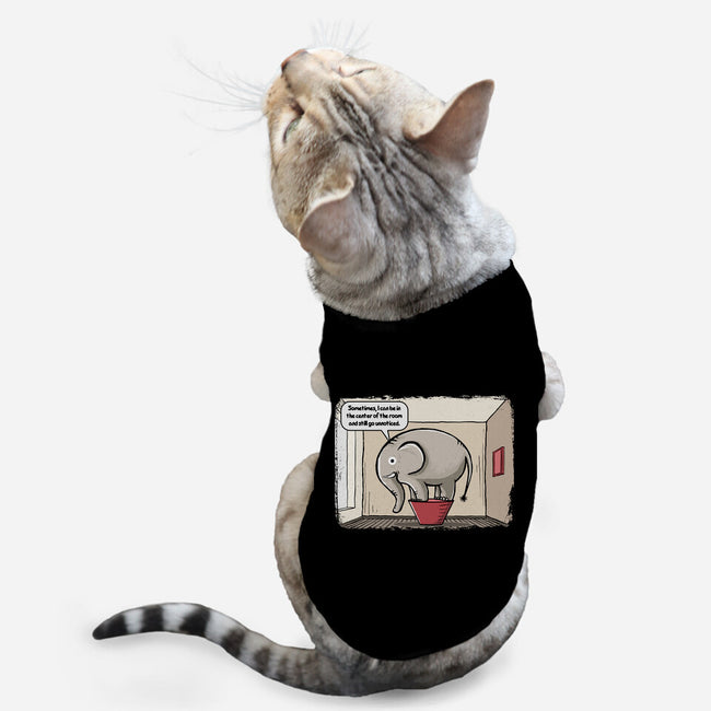 Elephant In The Room-Cat-Basic-Pet Tank-erion_designs