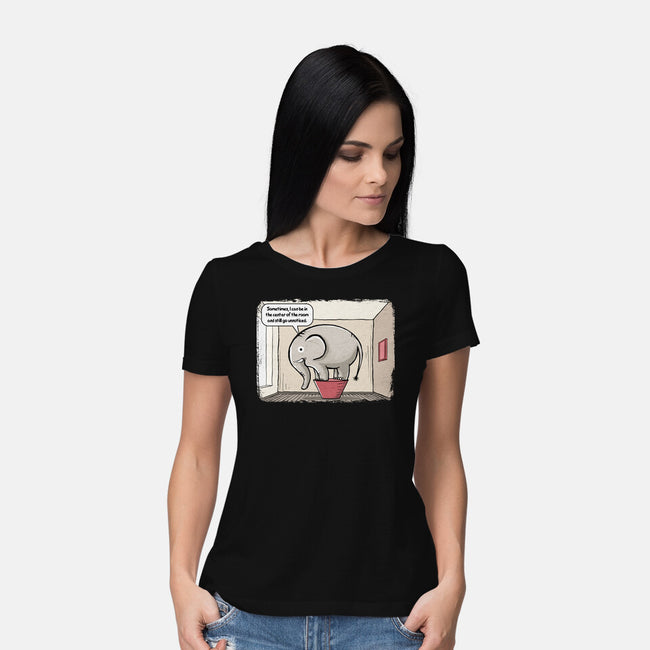 Elephant In The Room-Womens-Basic-Tee-erion_designs