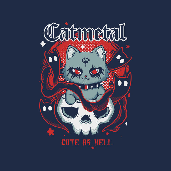 Catmetal-Unisex-Crew Neck-Sweatshirt-Yuri Santos Art