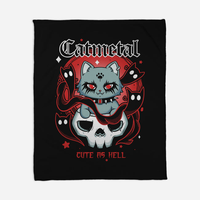 Catmetal-None-Fleece-Blanket-Yuri Santos Art