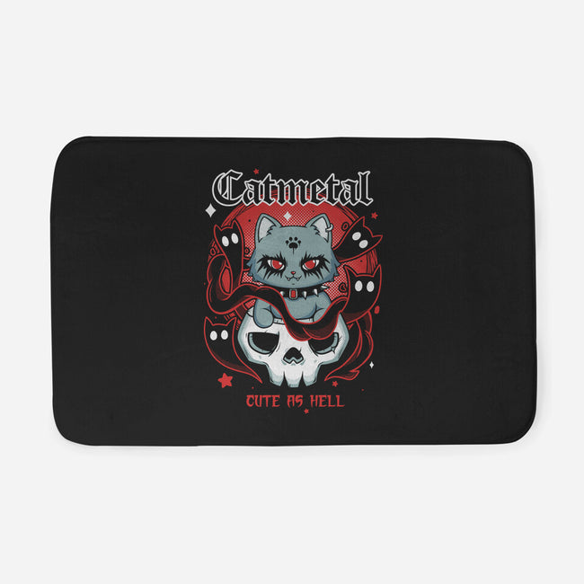 Catmetal-None-Memory Foam-Bath Mat-Yuri Santos Art