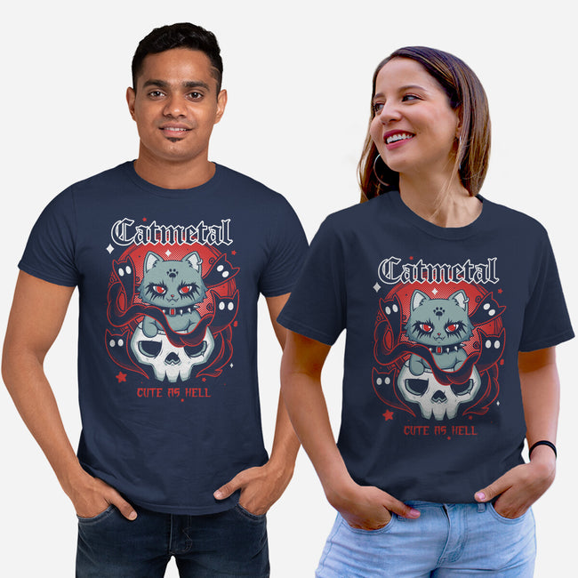 Catmetal-Unisex-Basic-Tee-Yuri Santos Art