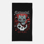 Catmetal-None-Beach-Towel-Yuri Santos Art