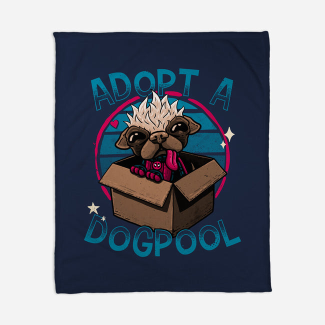 Adopt A Dogpool-None-Fleece-Blanket-teesgeex