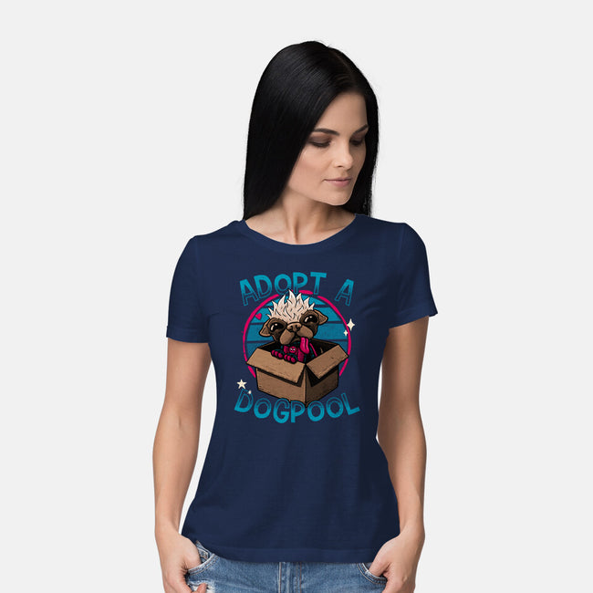 Adopt A Dogpool-Womens-Basic-Tee-teesgeex