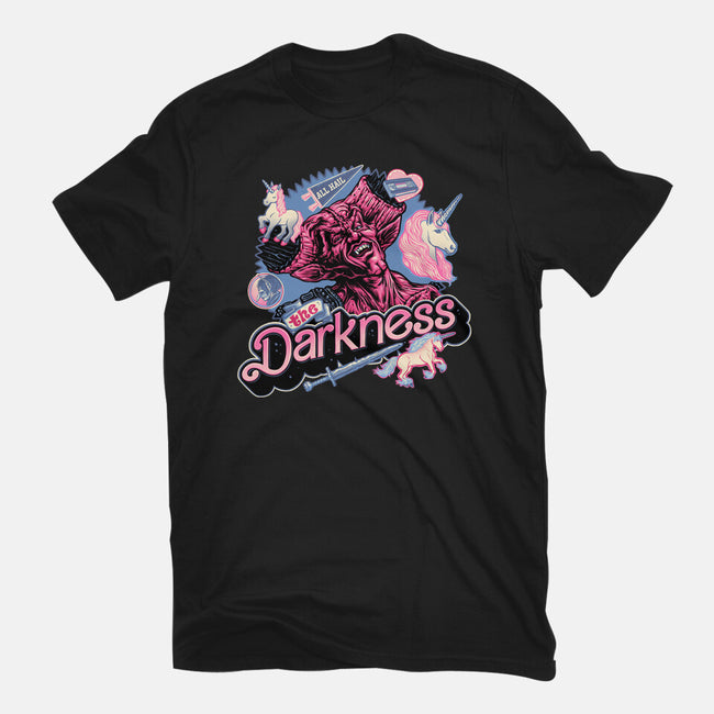 All Hail The Darkness-Womens-Fitted-Tee-glitchygorilla