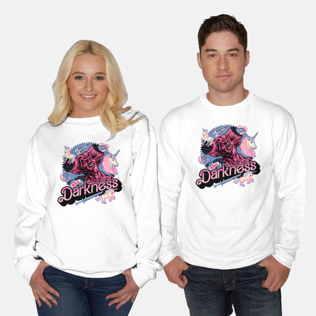 All Hail The Darkness-Unisex-Crew Neck-Sweatshirt-glitchygorilla