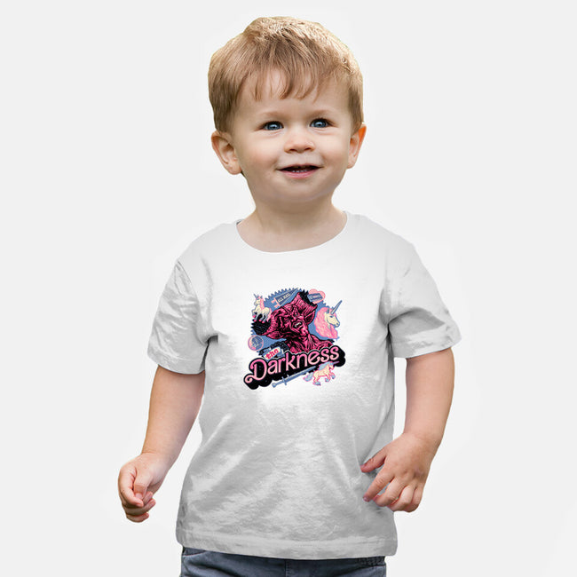 All Hail The Darkness-Baby-Basic-Tee-glitchygorilla