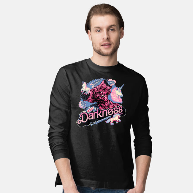 All Hail The Darkness-Mens-Long Sleeved-Tee-glitchygorilla