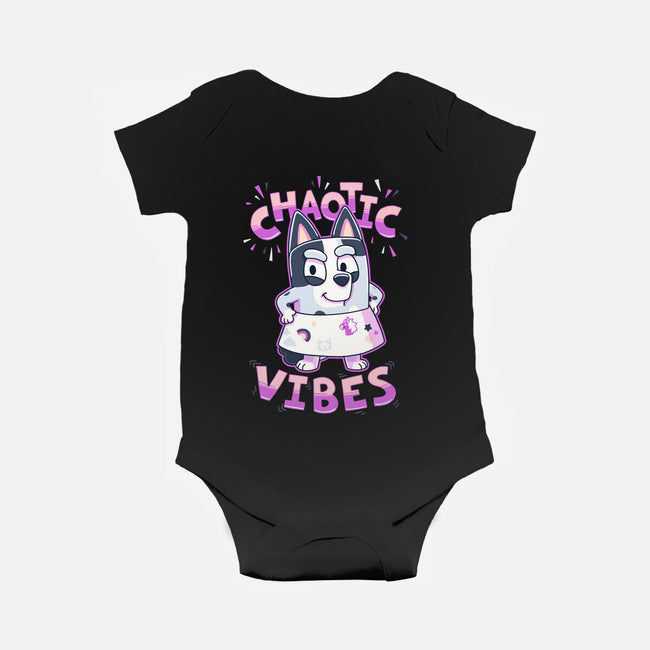 Chaotic Vibes-Baby-Basic-Onesie-Geekydog