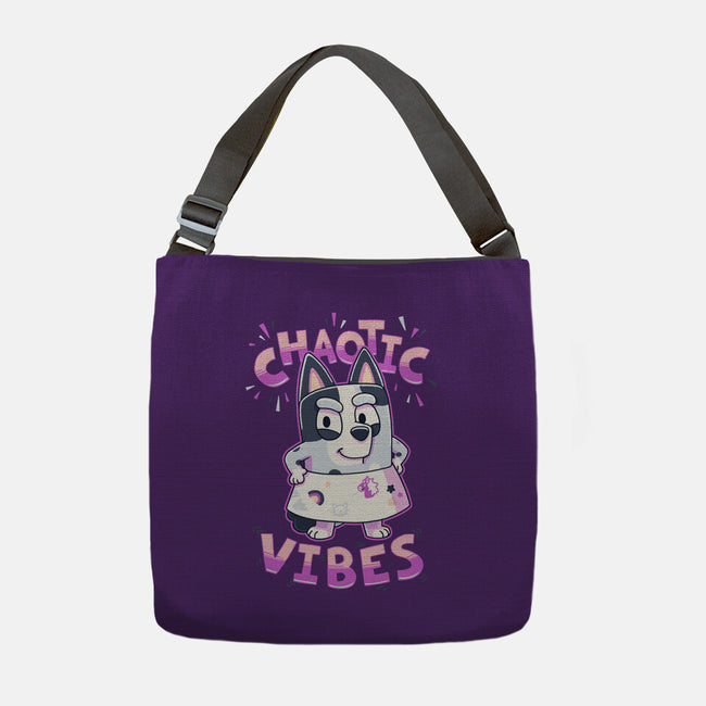 Chaotic Vibes-None-Adjustable Tote-Bag-Geekydog