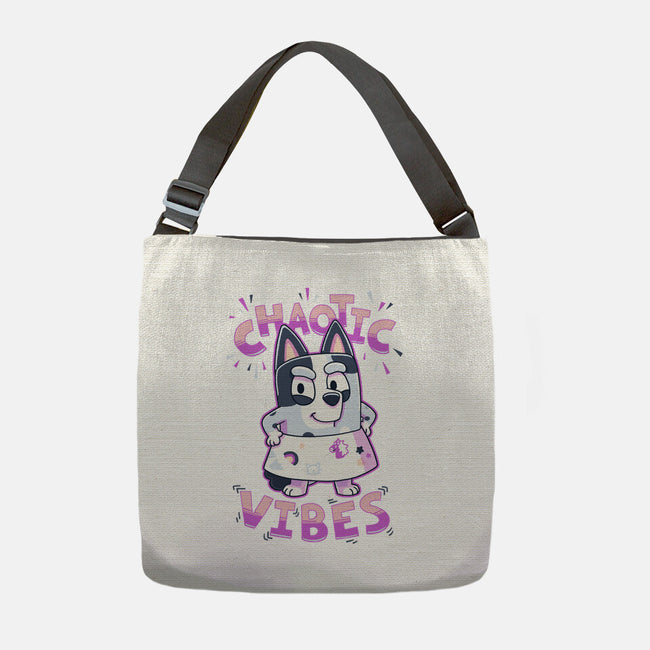 Chaotic Vibes-None-Adjustable Tote-Bag-Geekydog