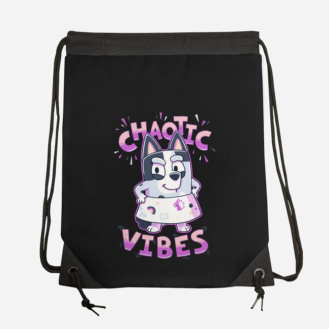 Chaotic Vibes-None-Drawstring-Bag-Geekydog