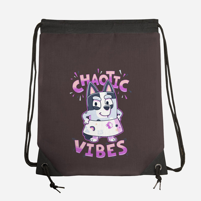 Chaotic Vibes-None-Drawstring-Bag-Geekydog