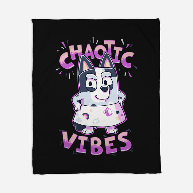 Chaotic Vibes-None-Fleece-Blanket-Geekydog