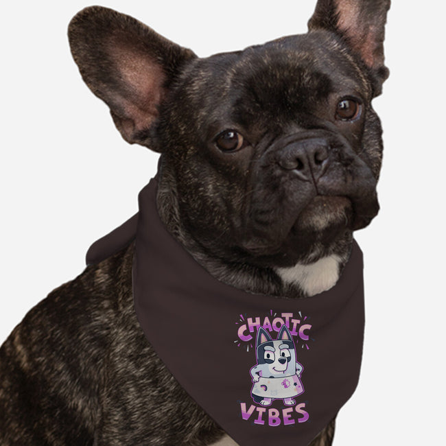 Chaotic Vibes-Dog-Bandana-Pet Collar-Geekydog