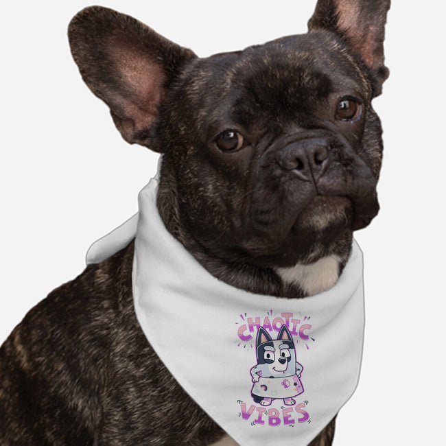 Chaotic Vibes-Dog-Bandana-Pet Collar-Geekydog