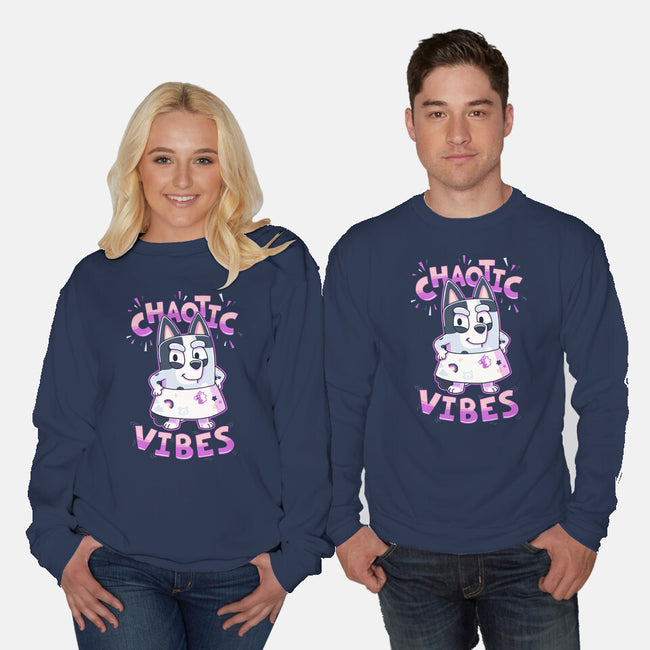 Chaotic Vibes-Unisex-Crew Neck-Sweatshirt-Geekydog