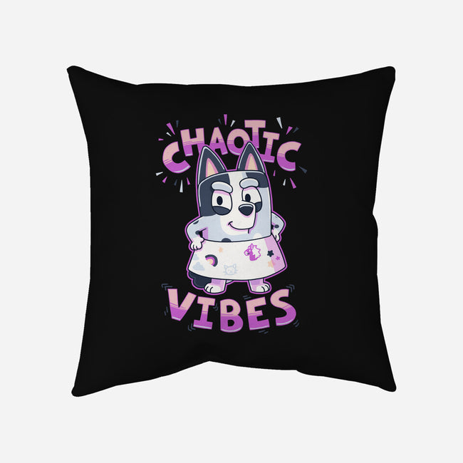 Chaotic Vibes-None-Removable Cover-Throw Pillow-Geekydog