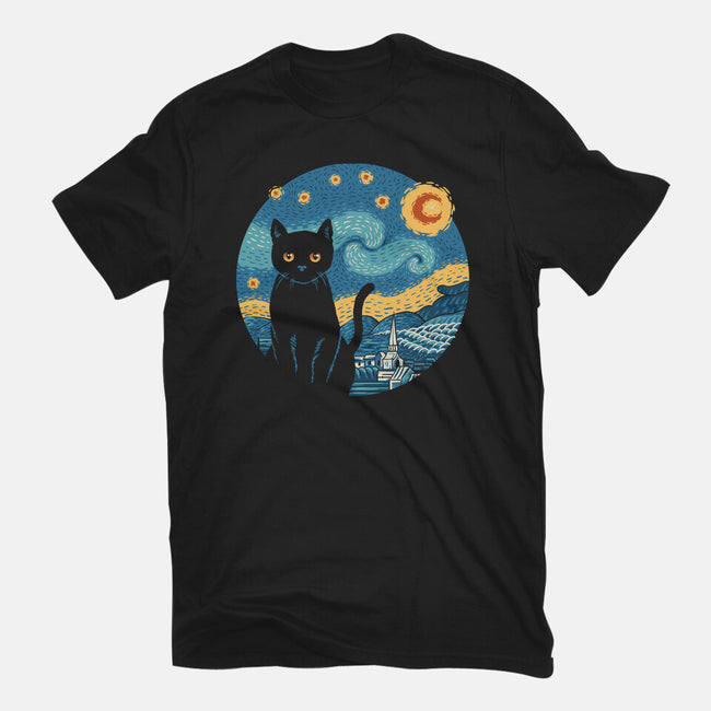 Purrfect Starry Cat-Mens-Heavyweight-Tee-vp021