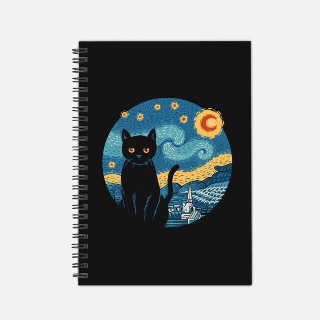 Purrfect Starry Cat-None-Dot Grid-Notebook-vp021