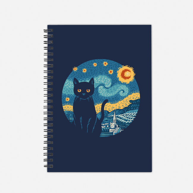 Purrfect Starry Cat-None-Dot Grid-Notebook-vp021