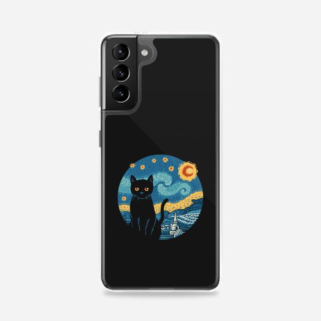 Purrfect Starry Cat-Samsung-Snap-Phone Case-vp021