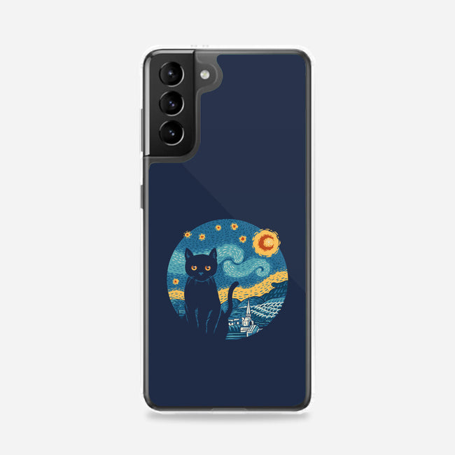 Purrfect Starry Cat-Samsung-Snap-Phone Case-vp021