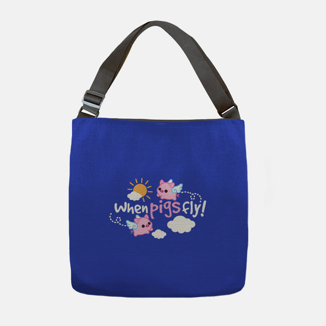 When Pigs Fly-None-Adjustable Tote-Bag-NemiMakeit