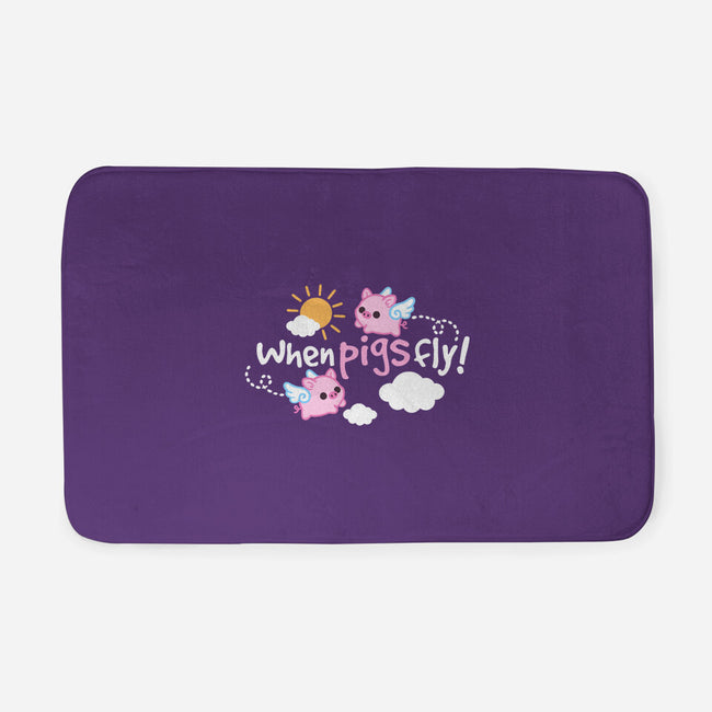 When Pigs Fly-None-Memory Foam-Bath Mat-NemiMakeit