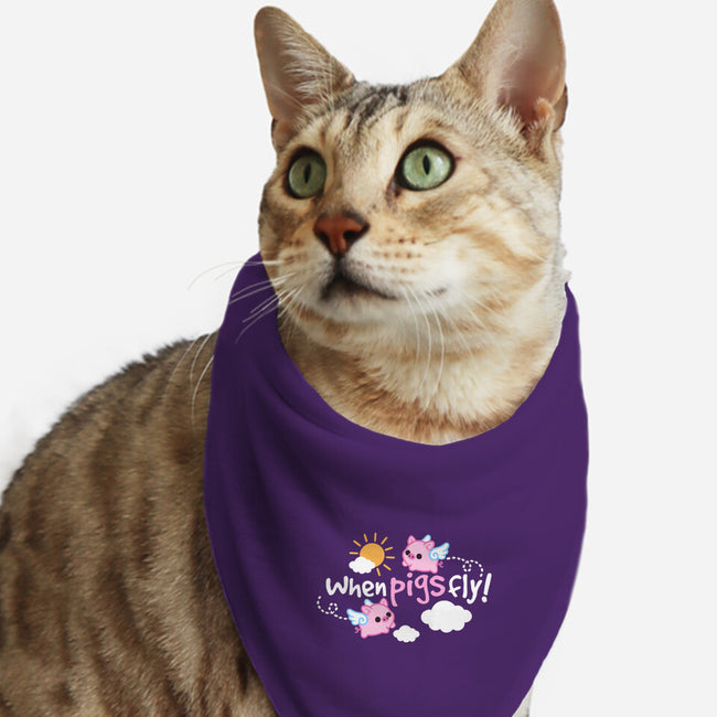 When Pigs Fly-Cat-Bandana-Pet Collar-NemiMakeit