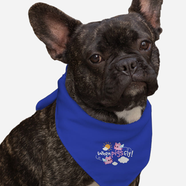 When Pigs Fly-Dog-Bandana-Pet Collar-NemiMakeit