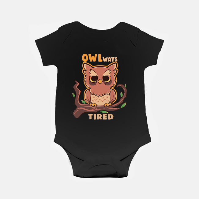 Owlways Tired-Baby-Basic-Onesie-TechraNova