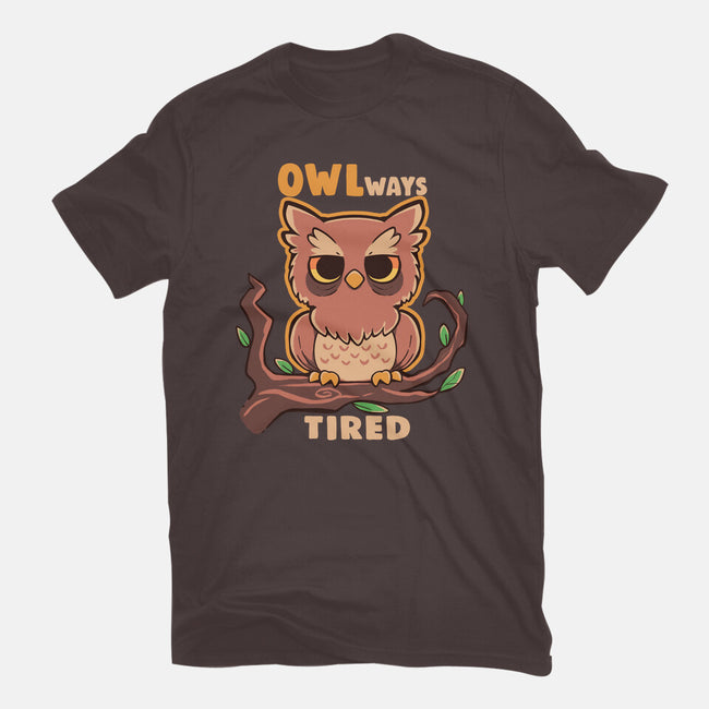 Owlways Tired-Womens-Basic-Tee-TechraNova