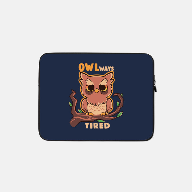 Owlways Tired-None-Zippered-Laptop Sleeve-TechraNova