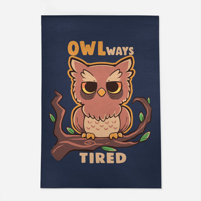 Owlways Tired-None-Outdoor-Rug-TechraNova